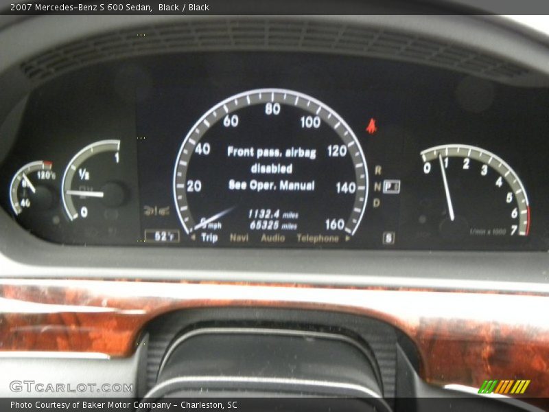 Black / Black 2007 Mercedes-Benz S 600 Sedan