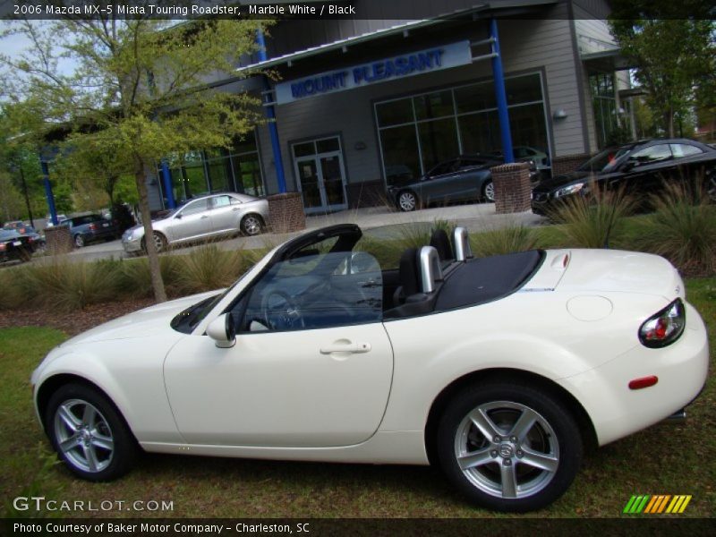 Marble White / Black 2006 Mazda MX-5 Miata Touring Roadster