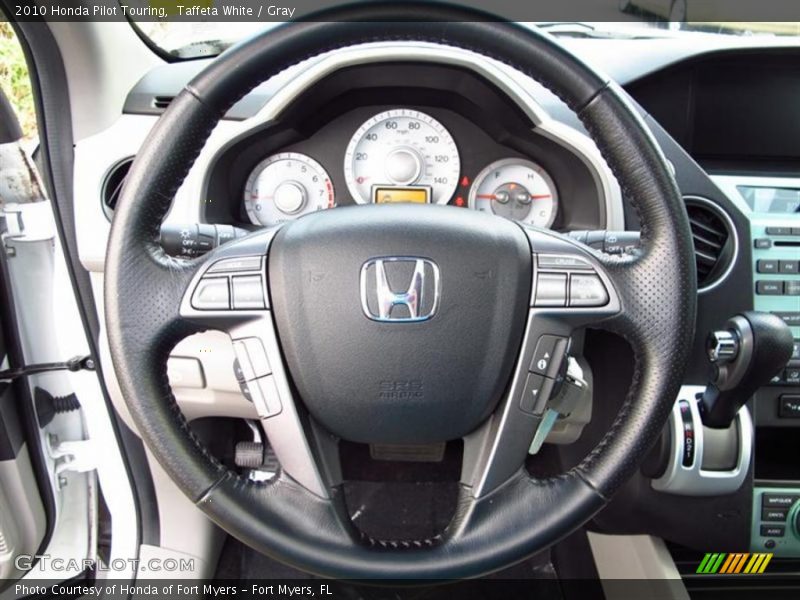 Taffeta White / Gray 2010 Honda Pilot Touring