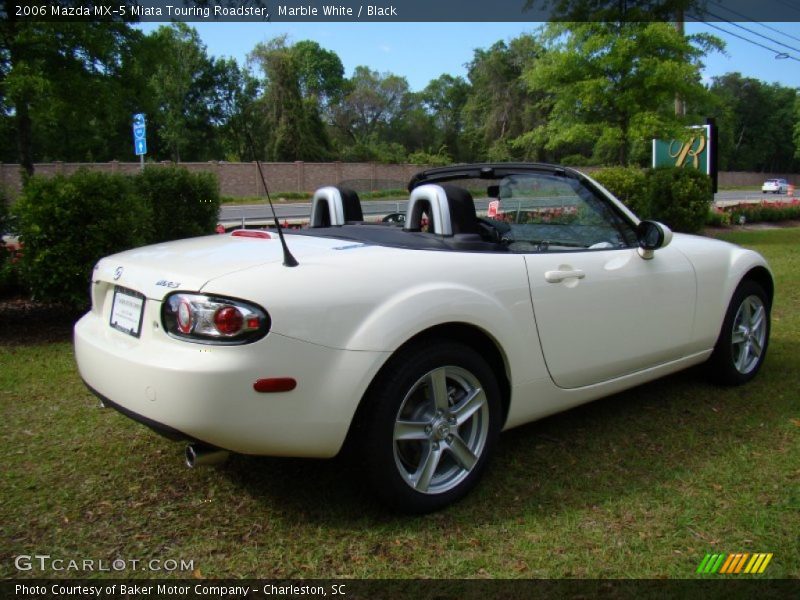 Marble White / Black 2006 Mazda MX-5 Miata Touring Roadster