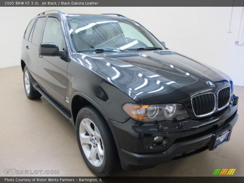 Jet Black / Black Dakota Leather 2005 BMW X5 3.0i
