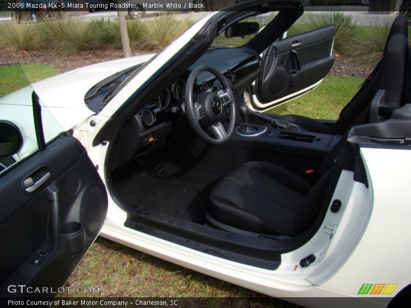 Marble White / Black 2006 Mazda MX-5 Miata Touring Roadster