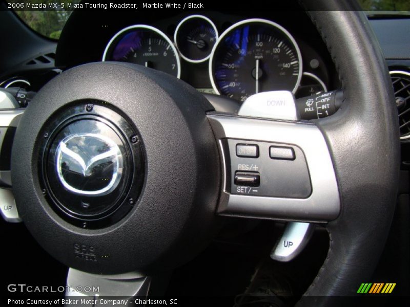 Marble White / Black 2006 Mazda MX-5 Miata Touring Roadster