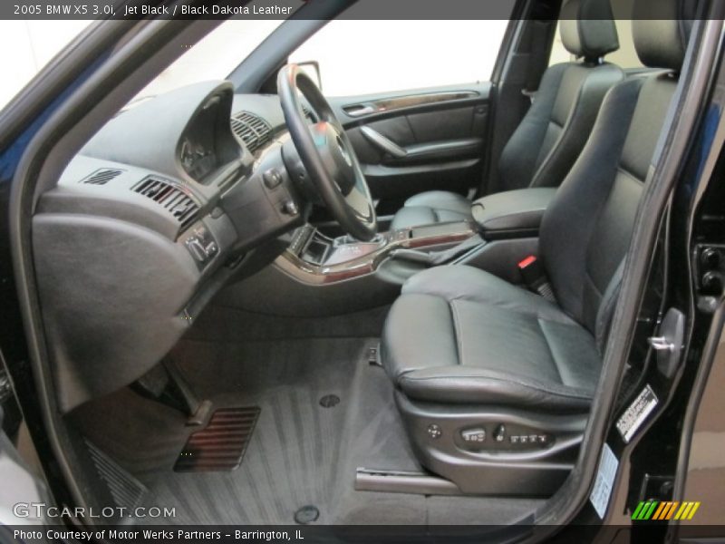 Jet Black / Black Dakota Leather 2005 BMW X5 3.0i