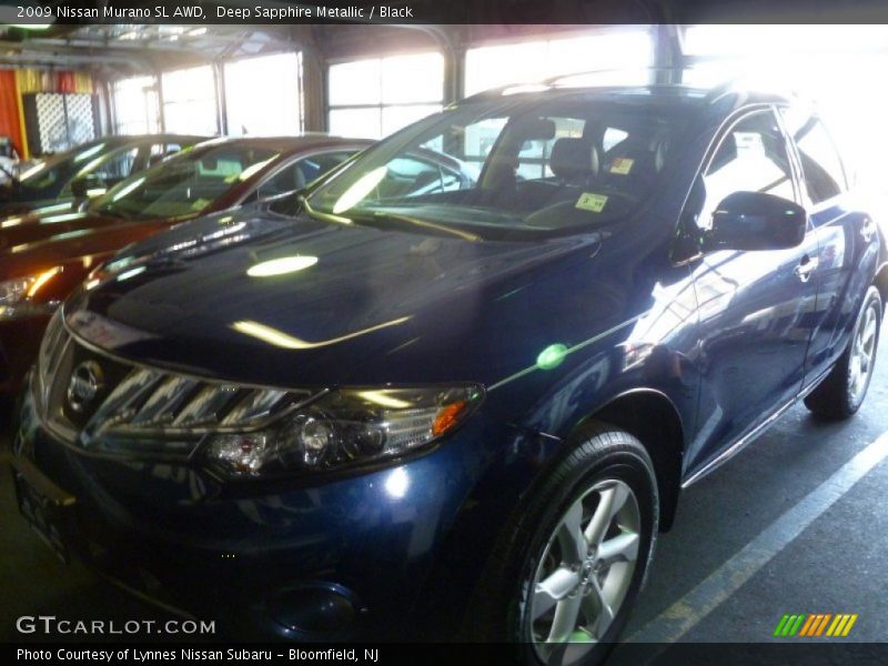 Deep Sapphire Metallic / Black 2009 Nissan Murano SL AWD