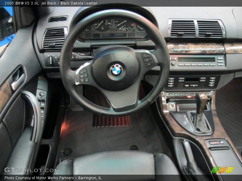 Jet Black / Black Dakota Leather 2005 BMW X5 3.0i