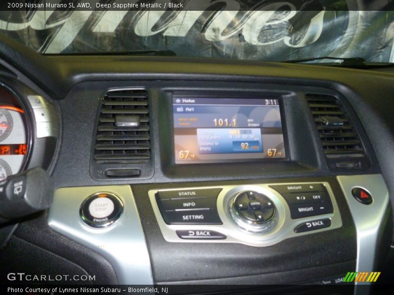 Deep Sapphire Metallic / Black 2009 Nissan Murano SL AWD