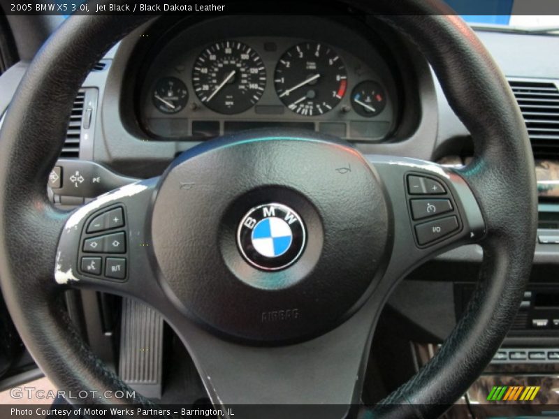 Jet Black / Black Dakota Leather 2005 BMW X5 3.0i
