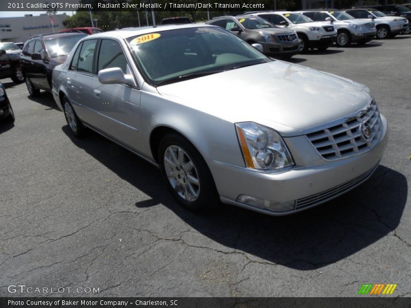 Radiant Silver Metallic / Titanium/Dark Titanium Accents 2011 Cadillac DTS Premium