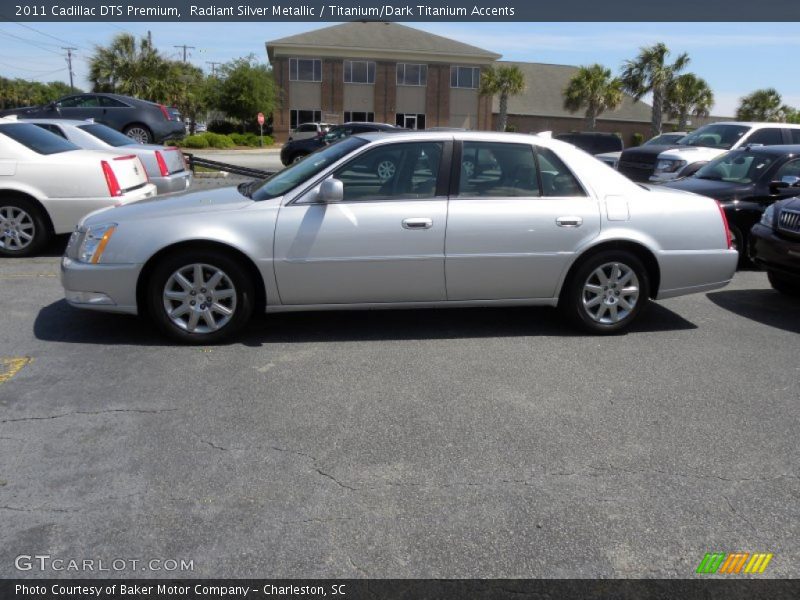 Radiant Silver Metallic / Titanium/Dark Titanium Accents 2011 Cadillac DTS Premium