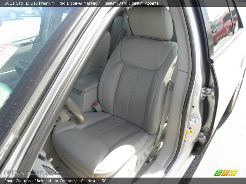 Radiant Silver Metallic / Titanium/Dark Titanium Accents 2011 Cadillac DTS Premium