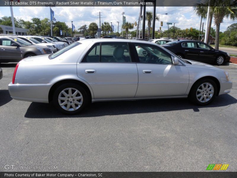 Radiant Silver Metallic / Titanium/Dark Titanium Accents 2011 Cadillac DTS Premium