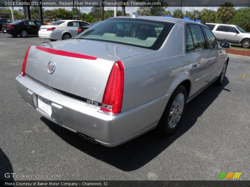 Radiant Silver Metallic / Titanium/Dark Titanium Accents 2011 Cadillac DTS Premium