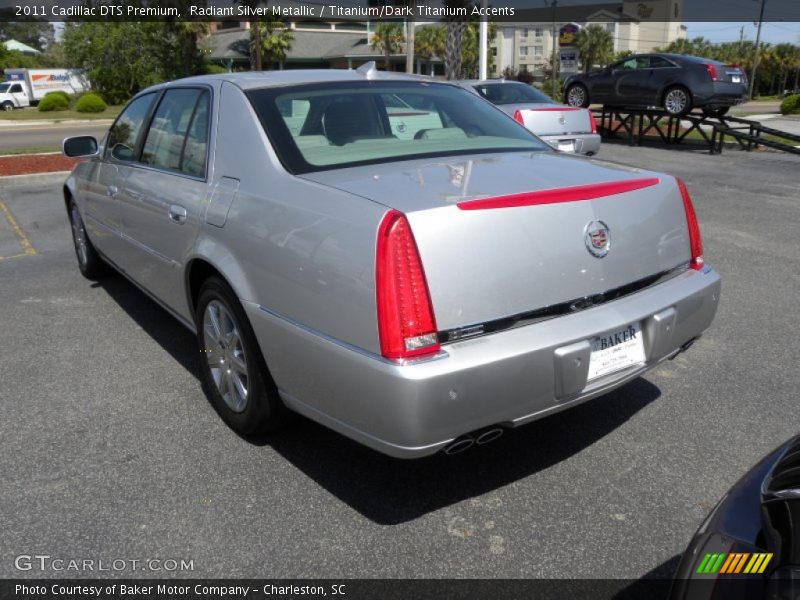 Radiant Silver Metallic / Titanium/Dark Titanium Accents 2011 Cadillac DTS Premium