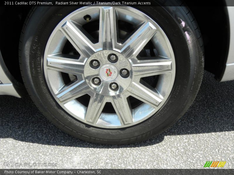 Radiant Silver Metallic / Titanium/Dark Titanium Accents 2011 Cadillac DTS Premium