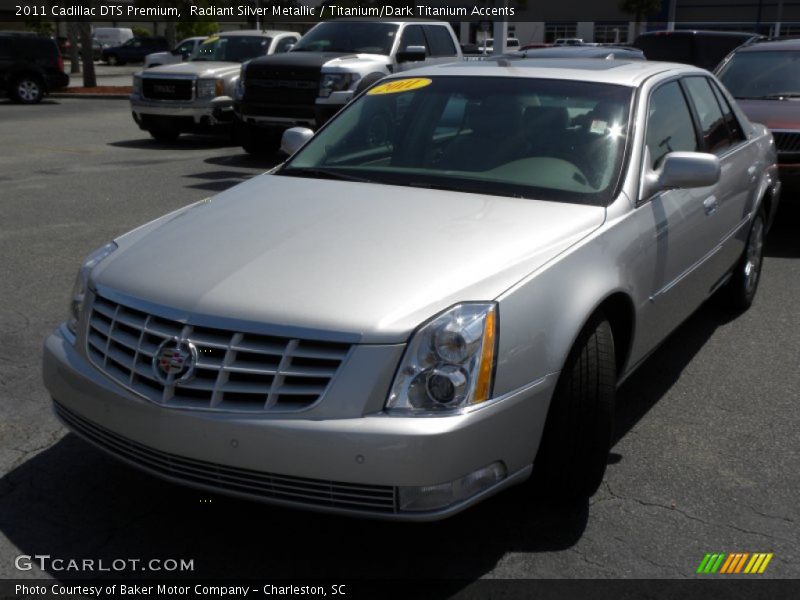 Radiant Silver Metallic / Titanium/Dark Titanium Accents 2011 Cadillac DTS Premium