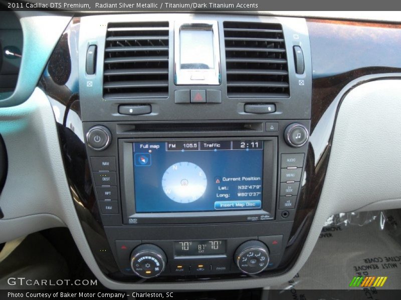 Radiant Silver Metallic / Titanium/Dark Titanium Accents 2011 Cadillac DTS Premium