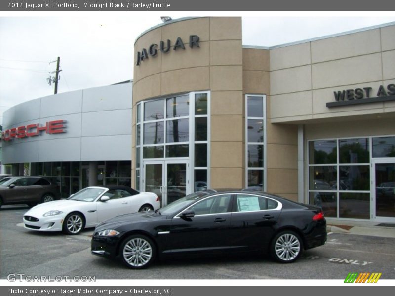 Midnight Black / Barley/Truffle 2012 Jaguar XF Portfolio