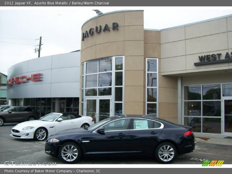 Azurite Blue Metallic / Barley/Warm Charcoal 2012 Jaguar XF