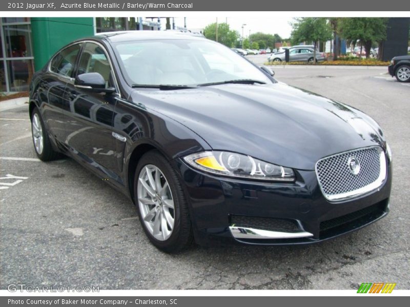 Azurite Blue Metallic / Barley/Warm Charcoal 2012 Jaguar XF