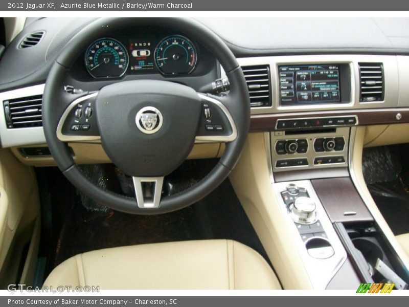 Azurite Blue Metallic / Barley/Warm Charcoal 2012 Jaguar XF