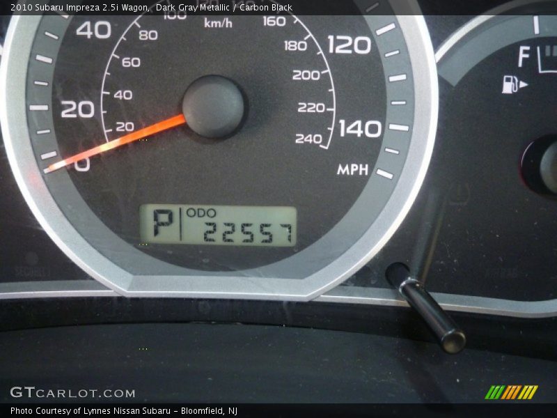 Dark Gray Metallic / Carbon Black 2010 Subaru Impreza 2.5i Wagon
