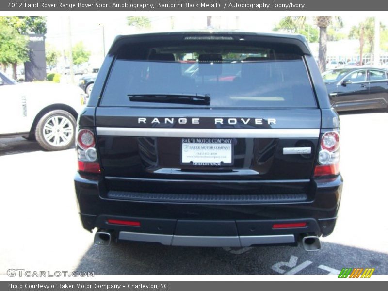 Santorini Black Metallic / Autobiography Ebony/Ivory 2012 Land Rover Range Rover Sport Autobiography