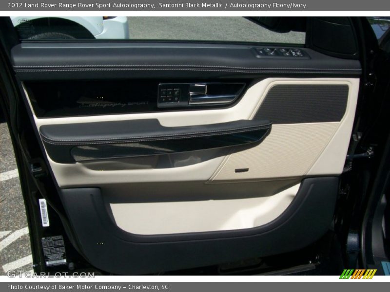 Santorini Black Metallic / Autobiography Ebony/Ivory 2012 Land Rover Range Rover Sport Autobiography