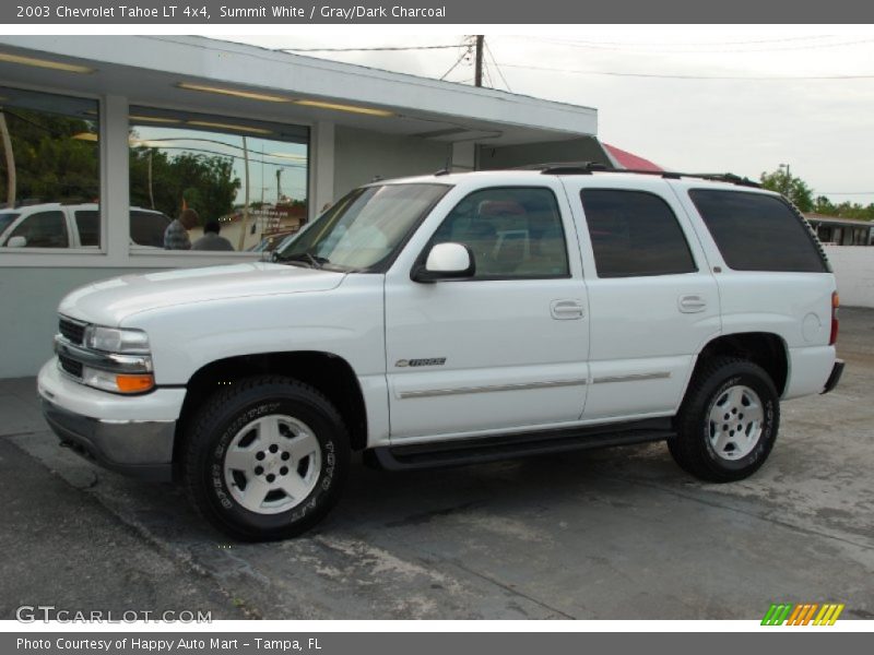 Summit White / Gray/Dark Charcoal 2003 Chevrolet Tahoe LT 4x4