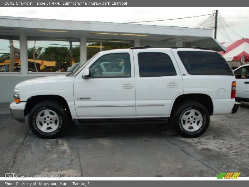 Summit White / Gray/Dark Charcoal 2003 Chevrolet Tahoe LT 4x4