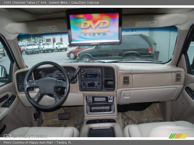 Summit White / Gray/Dark Charcoal 2003 Chevrolet Tahoe LT 4x4