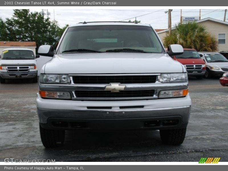 Summit White / Gray/Dark Charcoal 2003 Chevrolet Tahoe LT 4x4