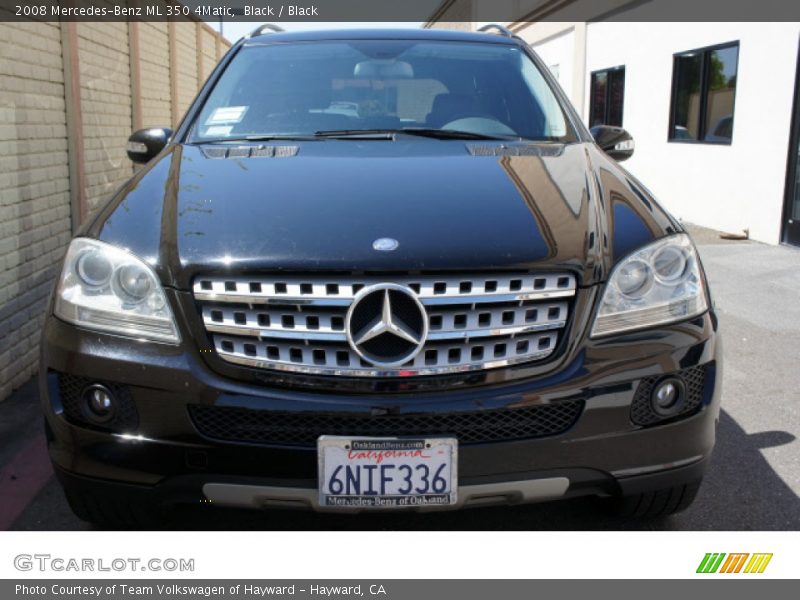 Black / Black 2008 Mercedes-Benz ML 350 4Matic