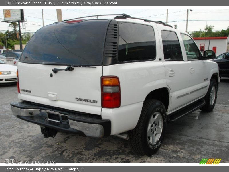 Summit White / Gray/Dark Charcoal 2003 Chevrolet Tahoe LT 4x4