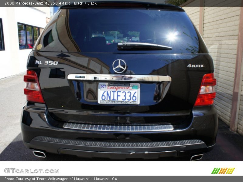 Black / Black 2008 Mercedes-Benz ML 350 4Matic