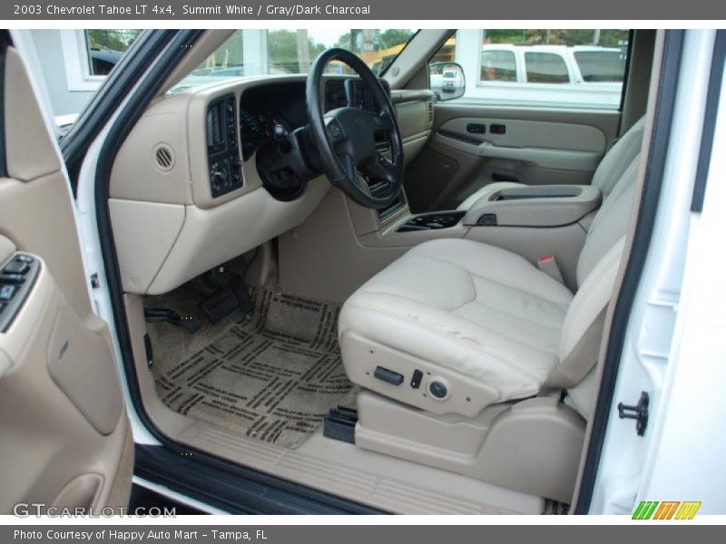 Summit White / Gray/Dark Charcoal 2003 Chevrolet Tahoe LT 4x4