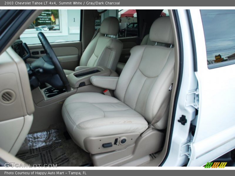 Summit White / Gray/Dark Charcoal 2003 Chevrolet Tahoe LT 4x4