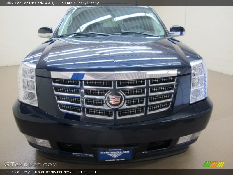 Blue Chip / Ebony/Ebony 2007 Cadillac Escalade AWD