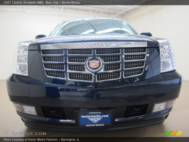 Blue Chip / Ebony/Ebony 2007 Cadillac Escalade AWD