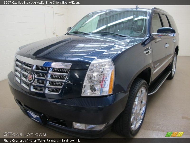 Blue Chip / Ebony/Ebony 2007 Cadillac Escalade AWD