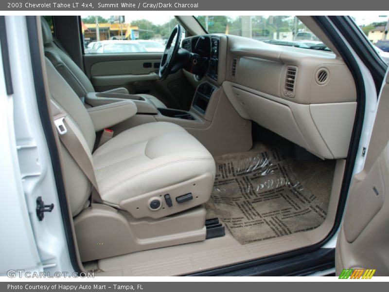 Summit White / Gray/Dark Charcoal 2003 Chevrolet Tahoe LT 4x4