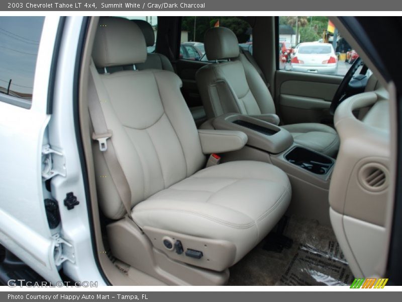 Summit White / Gray/Dark Charcoal 2003 Chevrolet Tahoe LT 4x4