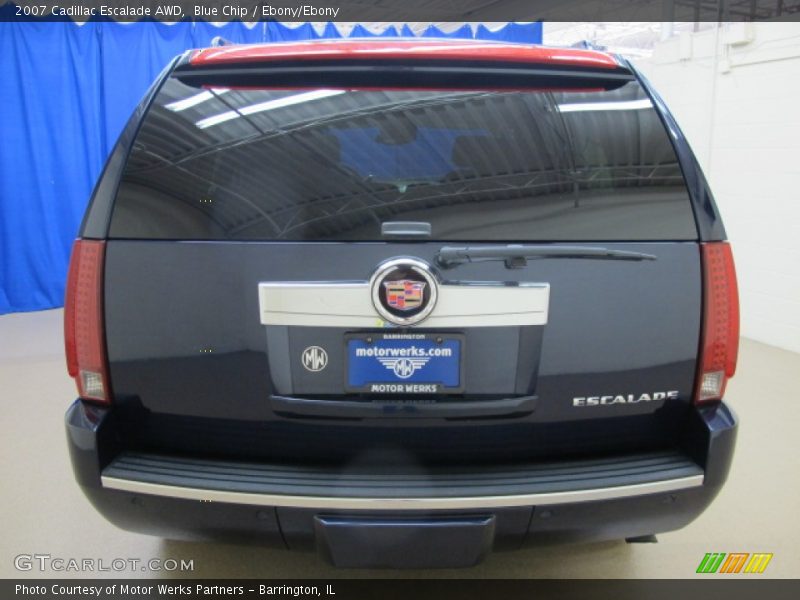 Blue Chip / Ebony/Ebony 2007 Cadillac Escalade AWD