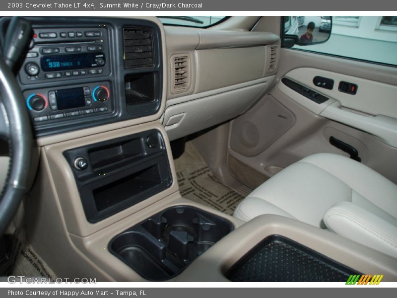 Summit White / Gray/Dark Charcoal 2003 Chevrolet Tahoe LT 4x4