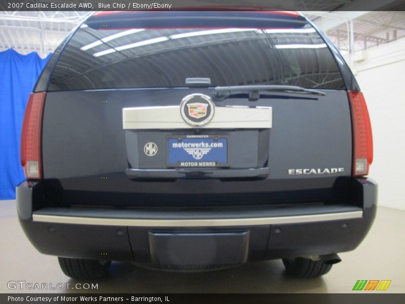 Blue Chip / Ebony/Ebony 2007 Cadillac Escalade AWD