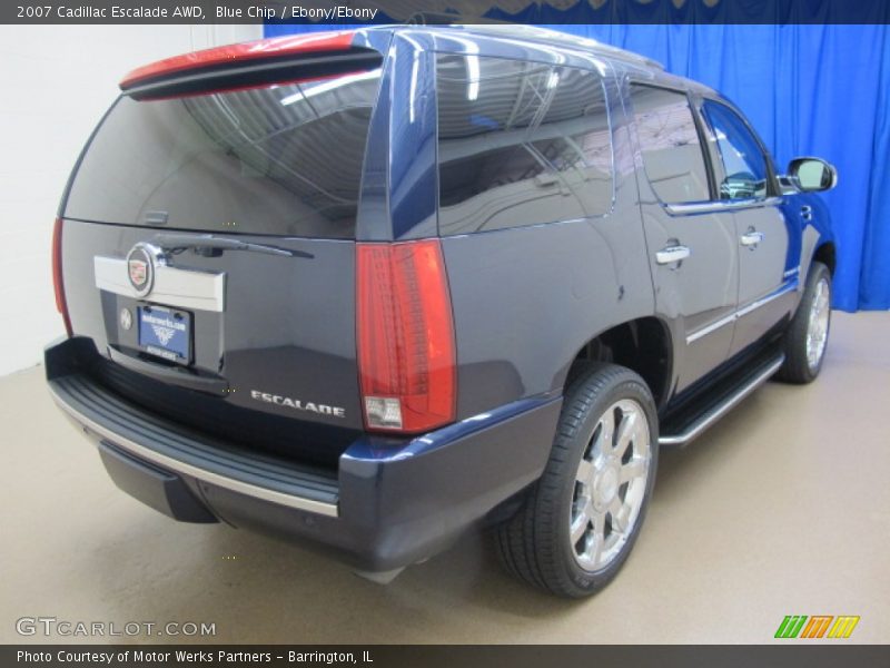 Blue Chip / Ebony/Ebony 2007 Cadillac Escalade AWD