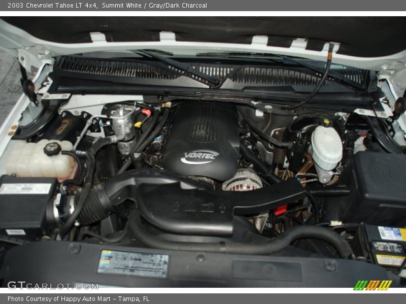 Summit White / Gray/Dark Charcoal 2003 Chevrolet Tahoe LT 4x4