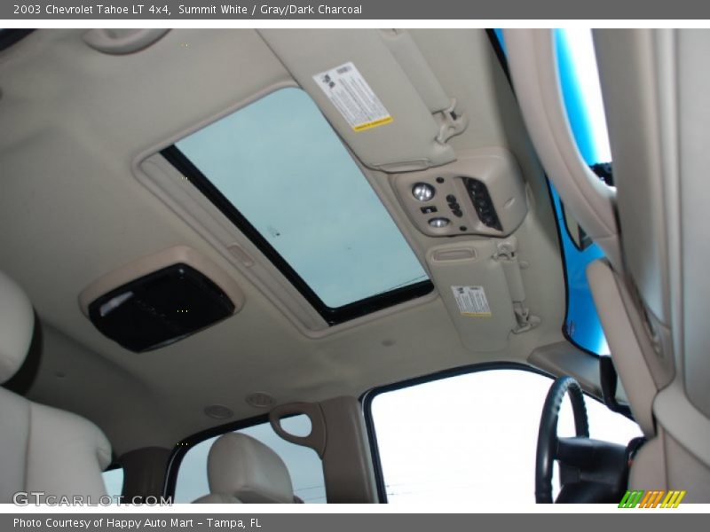 Summit White / Gray/Dark Charcoal 2003 Chevrolet Tahoe LT 4x4