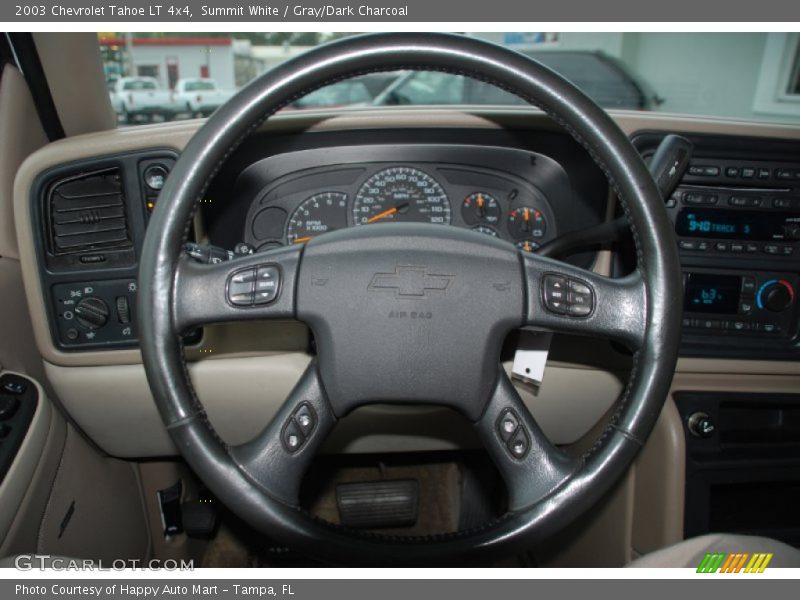 Summit White / Gray/Dark Charcoal 2003 Chevrolet Tahoe LT 4x4