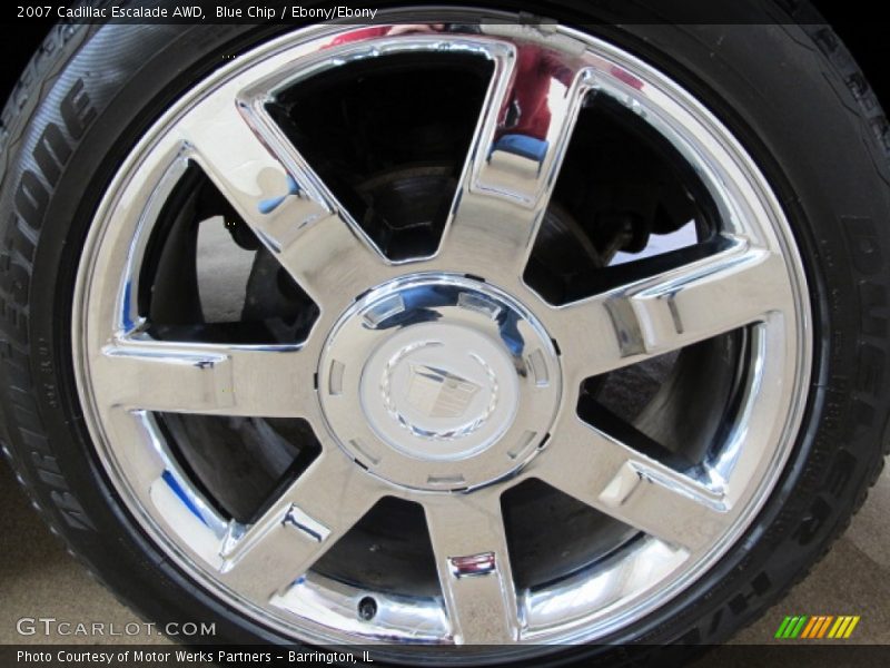 Blue Chip / Ebony/Ebony 2007 Cadillac Escalade AWD